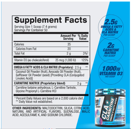 BPI Sports CLA + Carnitine – 50 Servings